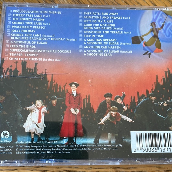 Disney Mary Poppins Original London Cast Recording CD - Picture 2 of 2